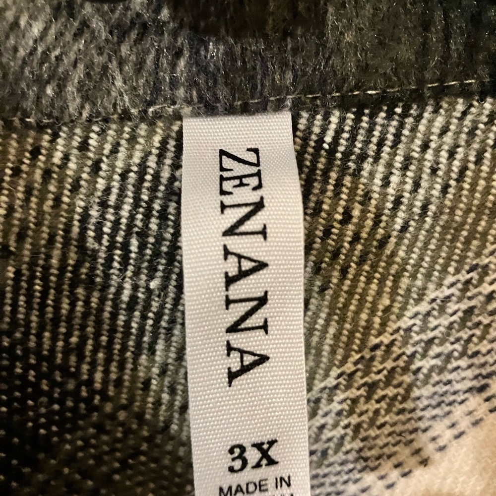 Zenana Flannel Shacket - Picture 2 of 4